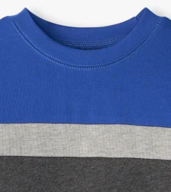 Outlet Boys Salute Striped Panel Sweatshirt BOY Sweaters
