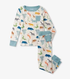 New Boys Scratchy Safari Bamboo Pajama Set BOY Sleepwear|Sleepwear