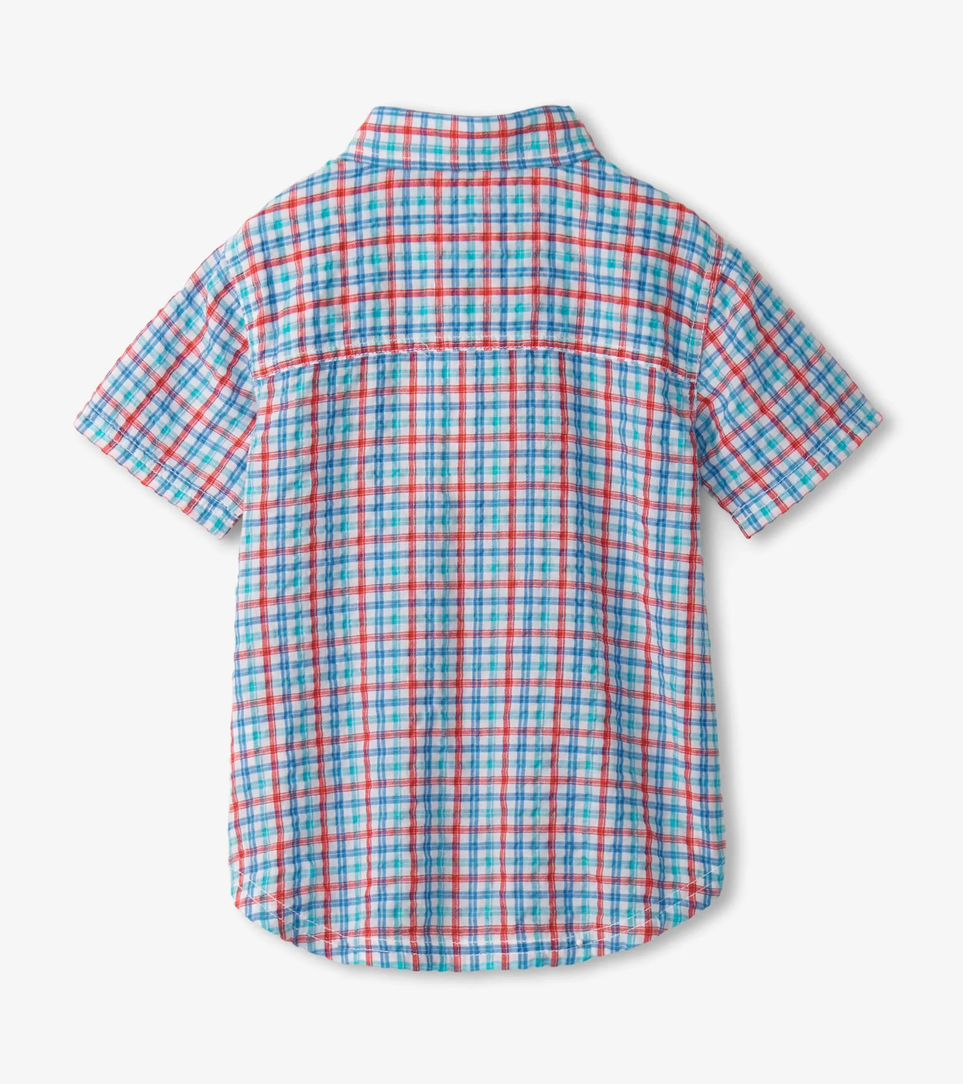 Outlet Boys Scuba Check Button Down Shirt BOY Tops