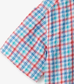 Outlet Boys Scuba Check Button Down Shirt BOY Tops