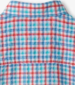 Outlet Boys Scuba Check Button Down Shirt BOY Tops
