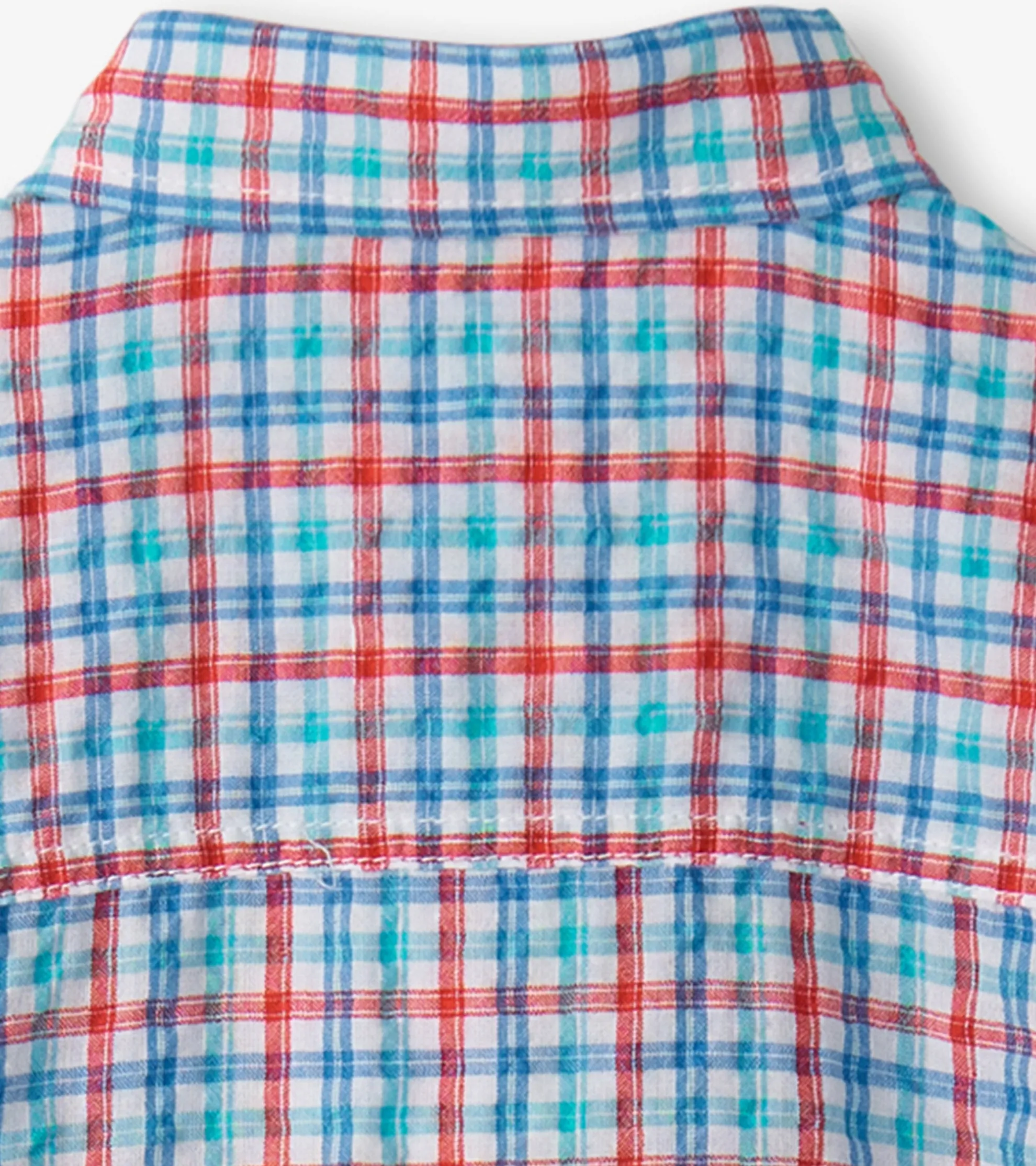 Outlet Boys Scuba Check Button Down Shirt BOY Tops