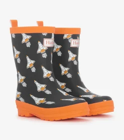 Discount Boys Space Shuttles Matte Rain Boots BOY Rainwear|Rainwear