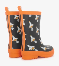 Discount Boys Space Shuttles Matte Rain Boots BOY Rainwear|Rainwear