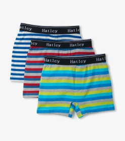 New Boys Stripes 3 Pack Boxer Briefs BOY Underwear|Accessories