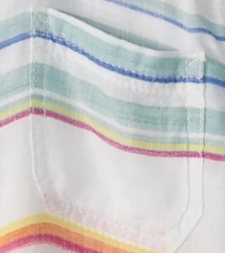 Clearance Boys Summer Stripe Short Sleeve Button Down BOY Tops