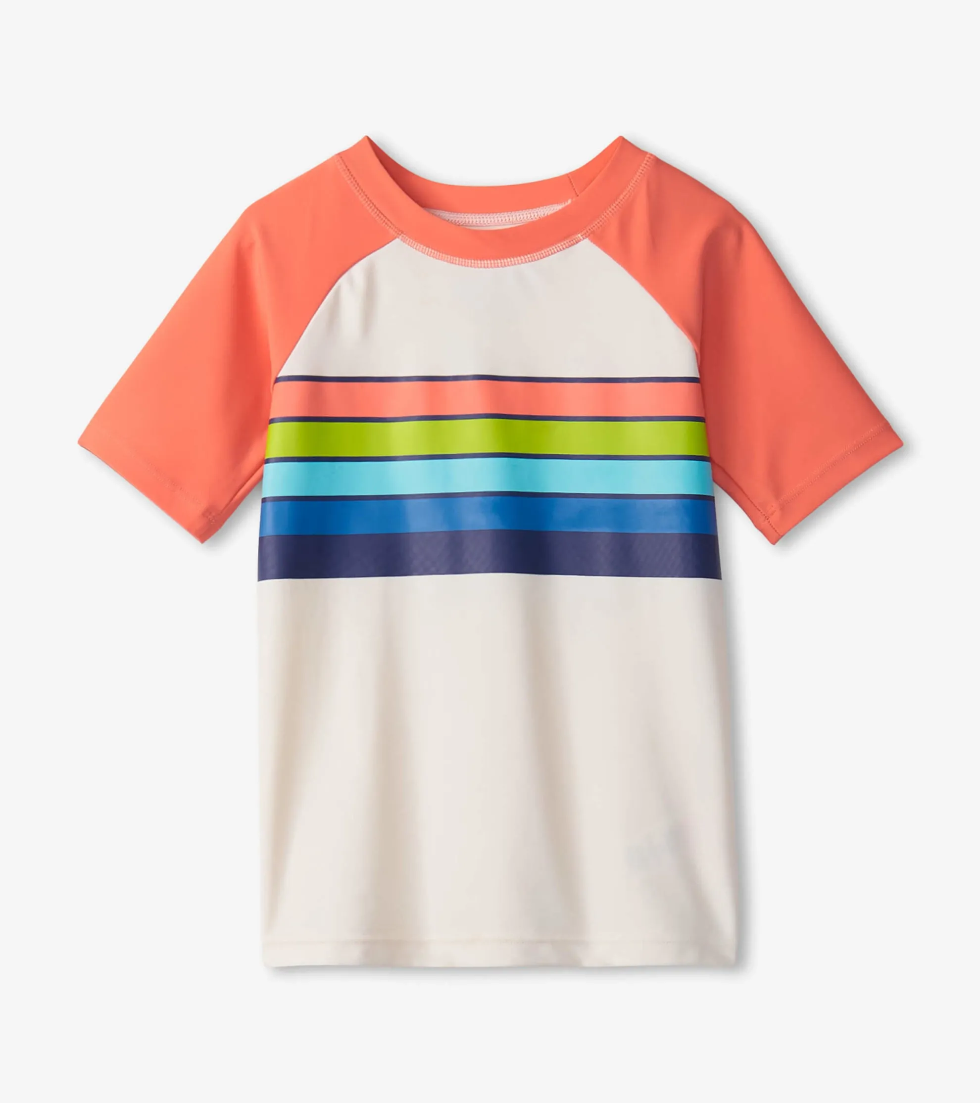 Sale Boys Surfer Stripes Short Sleeve Rashguard BOY Swimwear|Swimwear