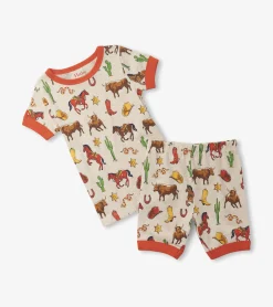 Hot Boys Vintage Rodeo Short Pajama Set BOY Sleepwear|Sleepwear