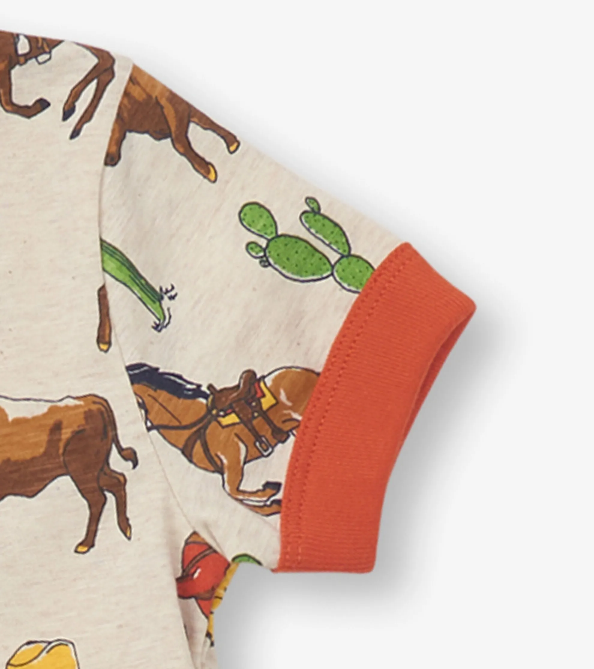 Hot Boys Vintage Rodeo Short Pajama Set BOY Sleepwear|Sleepwear