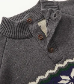 Sale Boys Winter Knit Mockneck Sweater BOY Sweaters