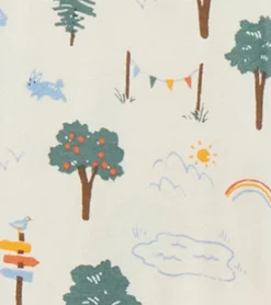 Online Camping Animals Newborn Zip-Up Footed Sleeper Sleepwear|Sleepwear