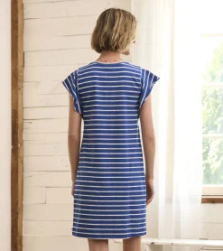 Online Carlie Dress - Blue Quartz Stripes Women Dresses