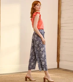 Cassie Pants - Floral Shibori Women Bottoms