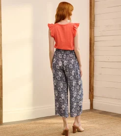 Cassie Pants - Floral Shibori Women Bottoms