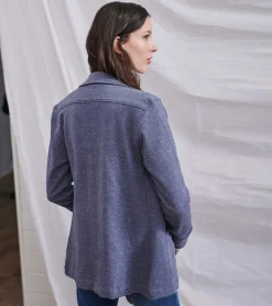 Clearance Chelsea Knit Blazer - Indigo Speckle Women Sweaters|Outerwear
