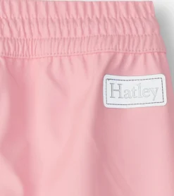 Classic Pink Kids Rain Pants Rainwear|Rainwear