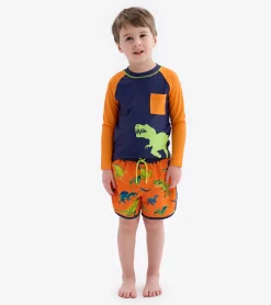Online Colourblock Dino Swim Shorts BOY Swimwear|Swimwear