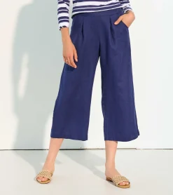 Best Cropped Wide Leg Pants - Navy Women Bottoms