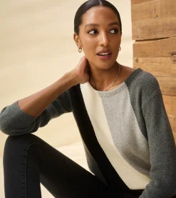 Online Devon Sweater - Diagonal Stripes Women Sweaters