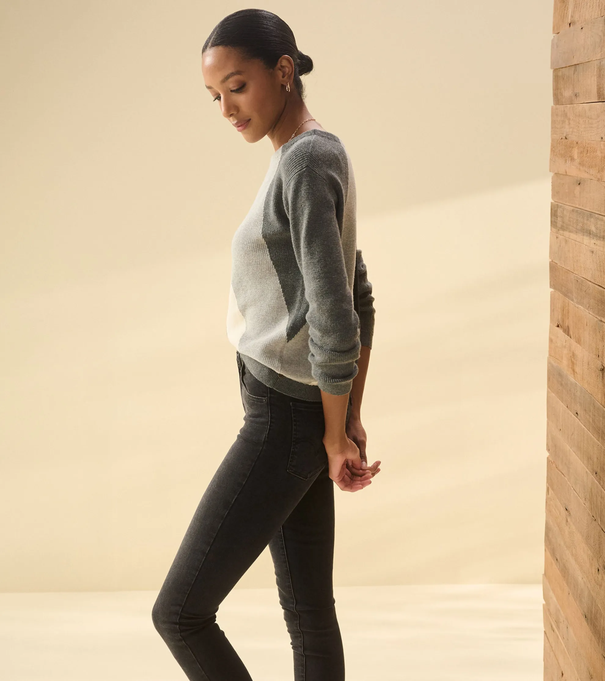 Online Devon Sweater - Diagonal Stripes Women Sweaters