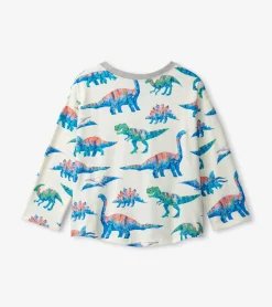 Hot Dinosaurs Long Sleeve T-Shirt Tops