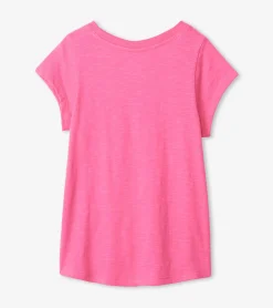 Doing Great Tie Front Tee Tops