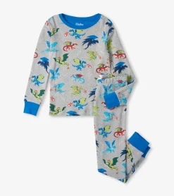 New Dragon Realm Kids Organic Cotton Pajama Set BOY Sleepwear|Sleepwear