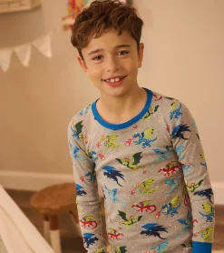 New Dragon Realm Kids Organic Cotton Pajama Set BOY Sleepwear|Sleepwear