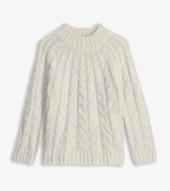 Outlet Dylan Cable Knit Sweater - Clear Rainbow Women Sweaters