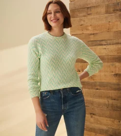 Hot Ella Sweater - Chevron Print Women Sweaters