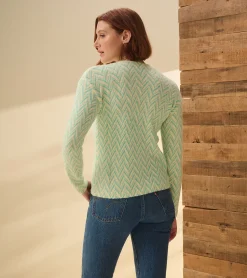 Hot Ella Sweater - Chevron Print Women Sweaters