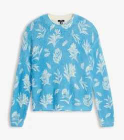 Online Ella Sweater - Linen Flowers Women Sweaters