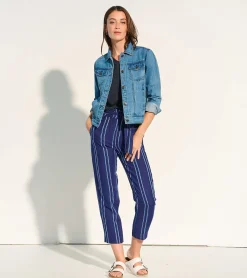 Outlet Embroidered Denim Jacket Women Outerwear