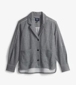 Online Emily Relaxed Blazer - Charcoal Melange Women Sweaters|Outerwear