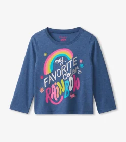 Outlet Favorite Color Is Rainbow Long Sleeve T-Shirt Tops