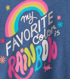 Outlet Favorite Color Is Rainbow Long Sleeve T-Shirt Tops