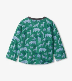 Discount Forest Animals Long Sleeve T-Shirt Tops