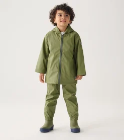 Best Forest Green Kids Rain Pants BOY Rainwear|Rainwear