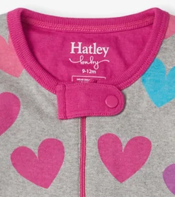 Best Fun Hearts Baby Footed Sleeper Sleepwear|Sleepwear