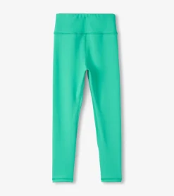 Outlet Girls Aqua Green Active Leggings Bottoms