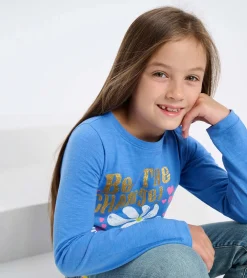 Clearance Girls Be The Change Long Sleeve T-Shirt Tops