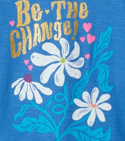 Clearance Girls Be The Change Long Sleeve T-Shirt Tops