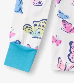 Online Girls Big Butterflies Bamboo Pajama Set Sleepwear|Sleepwear