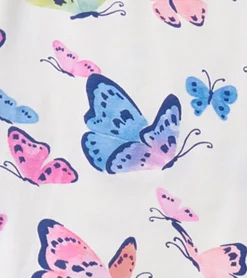 Online Girls Big Butterflies Bamboo Pajama Set Sleepwear|Sleepwear