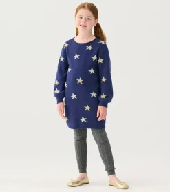 Outlet Girls Blue Starlight Sweater Dress Dresses