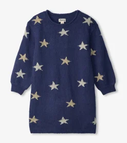 Outlet Girls Blue Starlight Sweater Dress Dresses