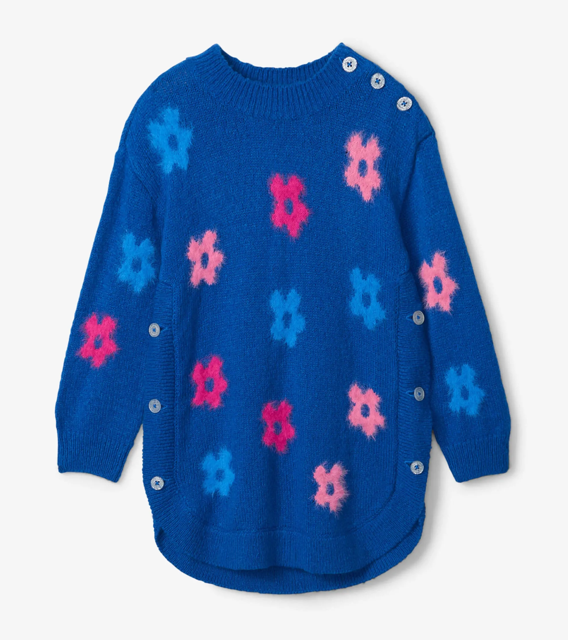 New Girls Bold Flowers Sweater Tunic Sweaters