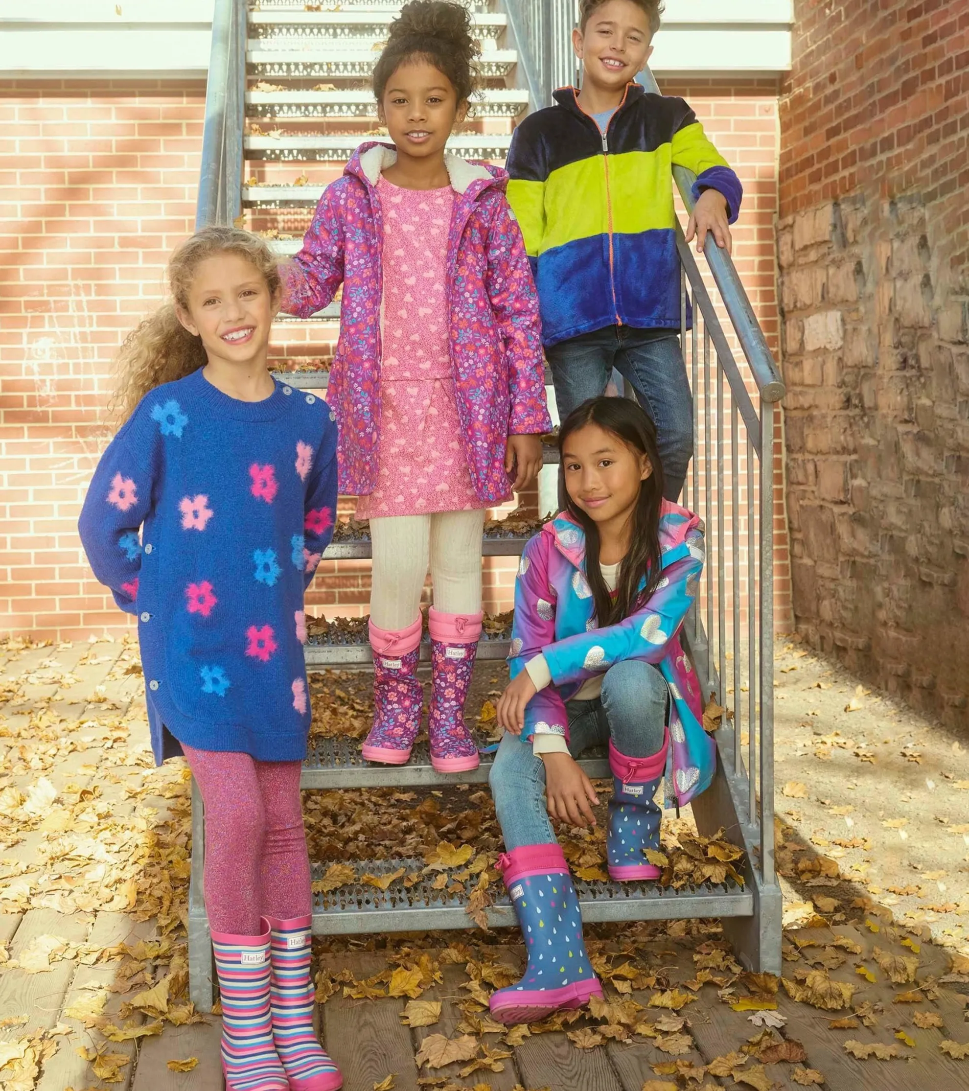 New Girls Bold Flowers Sweater Tunic Sweaters