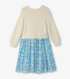 Sale Girls Cami Lace Fuzzy Mixed Sequin Skirt Dress Dresses