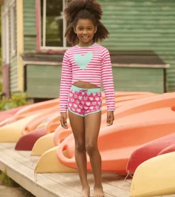 New Girls Candy Stripes Cross Over Cover-Up Swimwear|Swimwear
